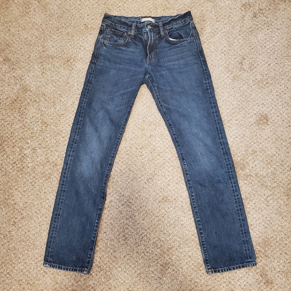 UNIQLO Blue Straight-Leg Jeans